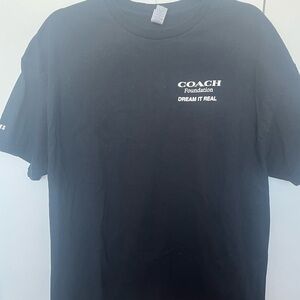 Coach Foundation Limited Edition Dream It Real Black Short Sleeve T-Shirt XL